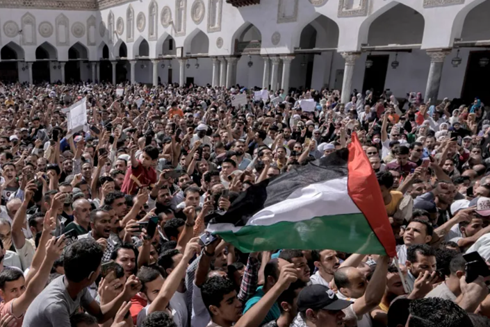 Demonstrationer för Palestina förbjuds i arabvärlden